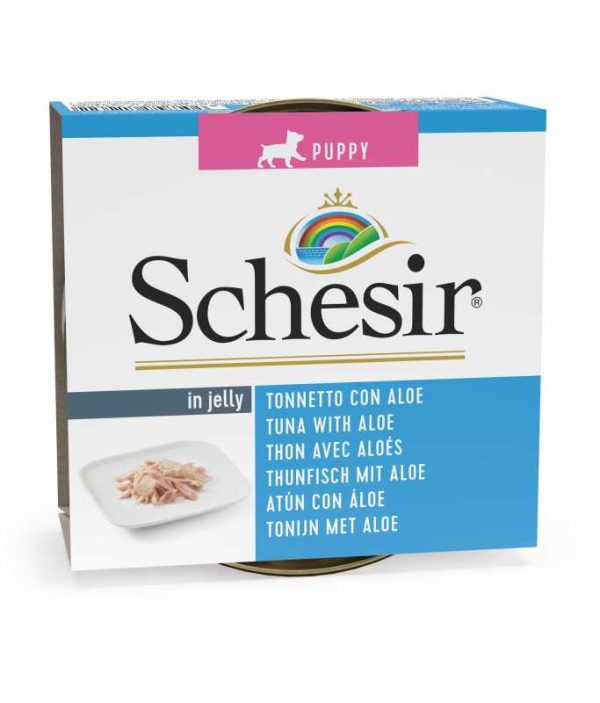 Schesir Puppy Can-Wet Food Tuna with Aloe-[Weight - 150g]