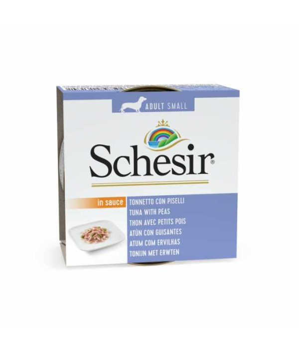 Schesir Dog Wet Food Can-Tuna with Peas-[Weight - 85g]